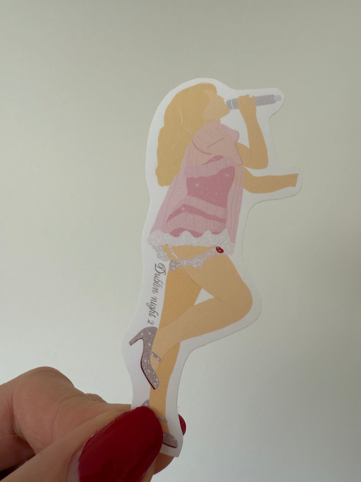 Dublin 2025 Matte sticker. Short n’ Sweet. Block colours. Nights 1 and 2