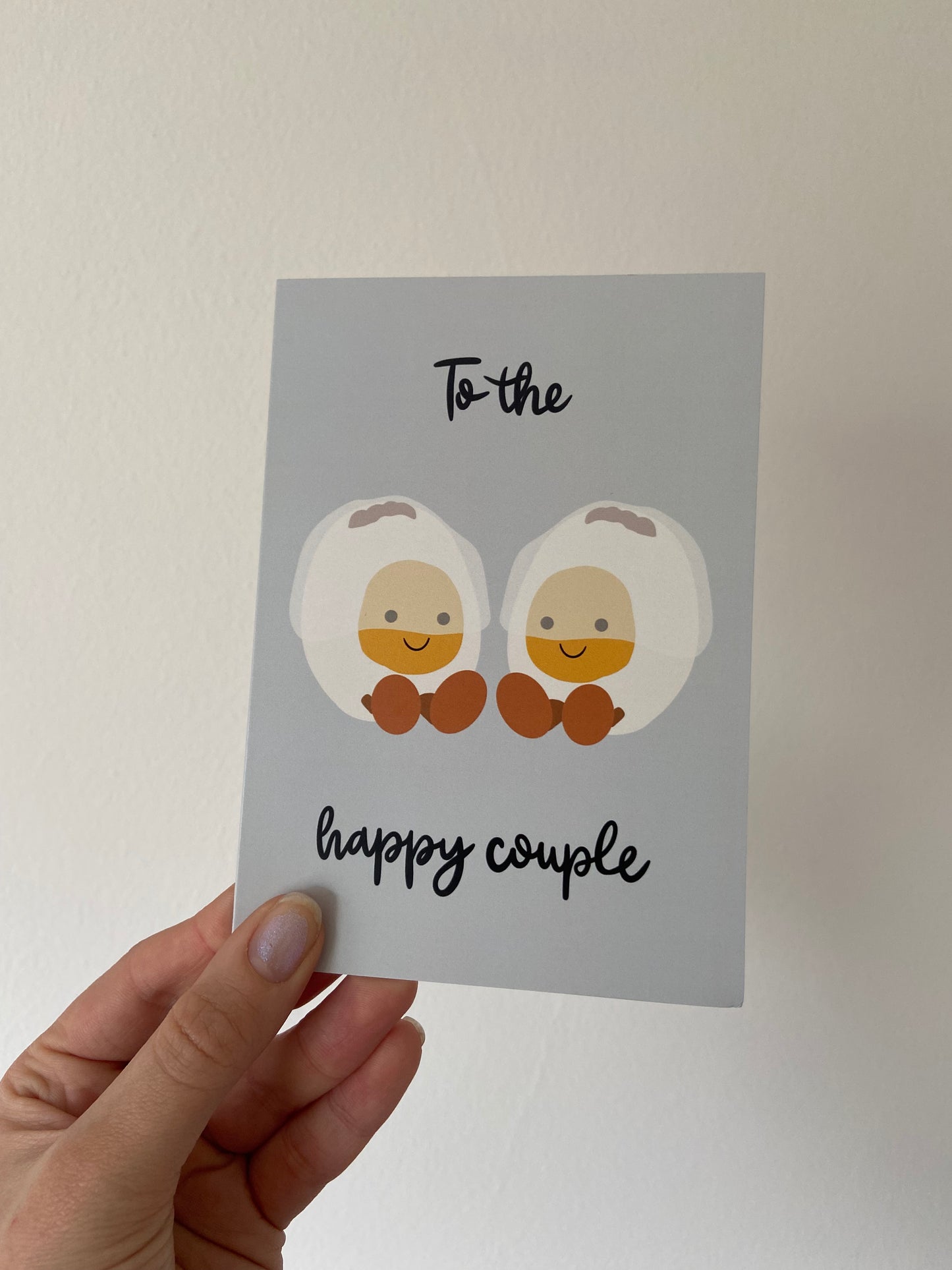 To the happy couple card. A6.