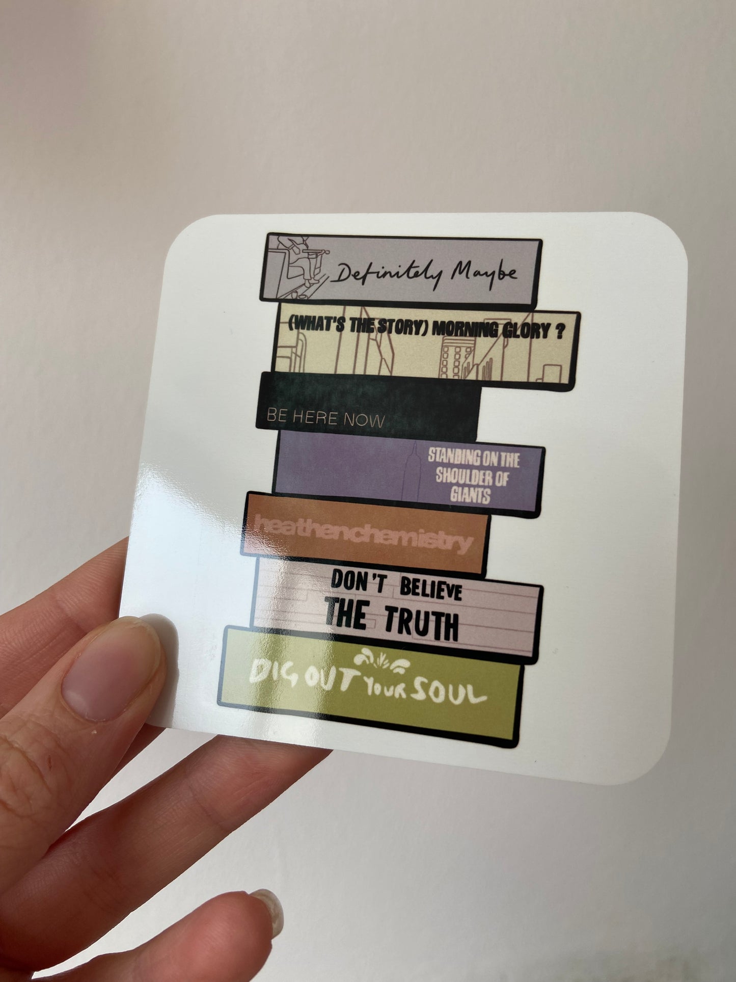 Oasis coaster. One coaster. Albums
