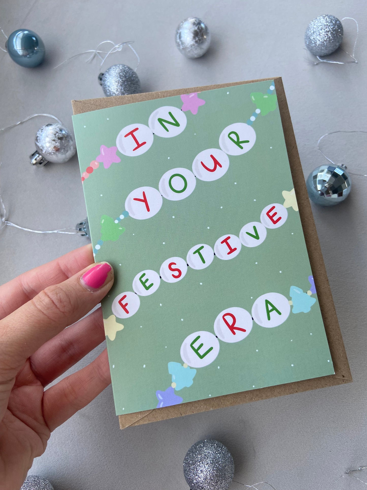 “In your festive era” Christmas card. A6. Taylor Swift
