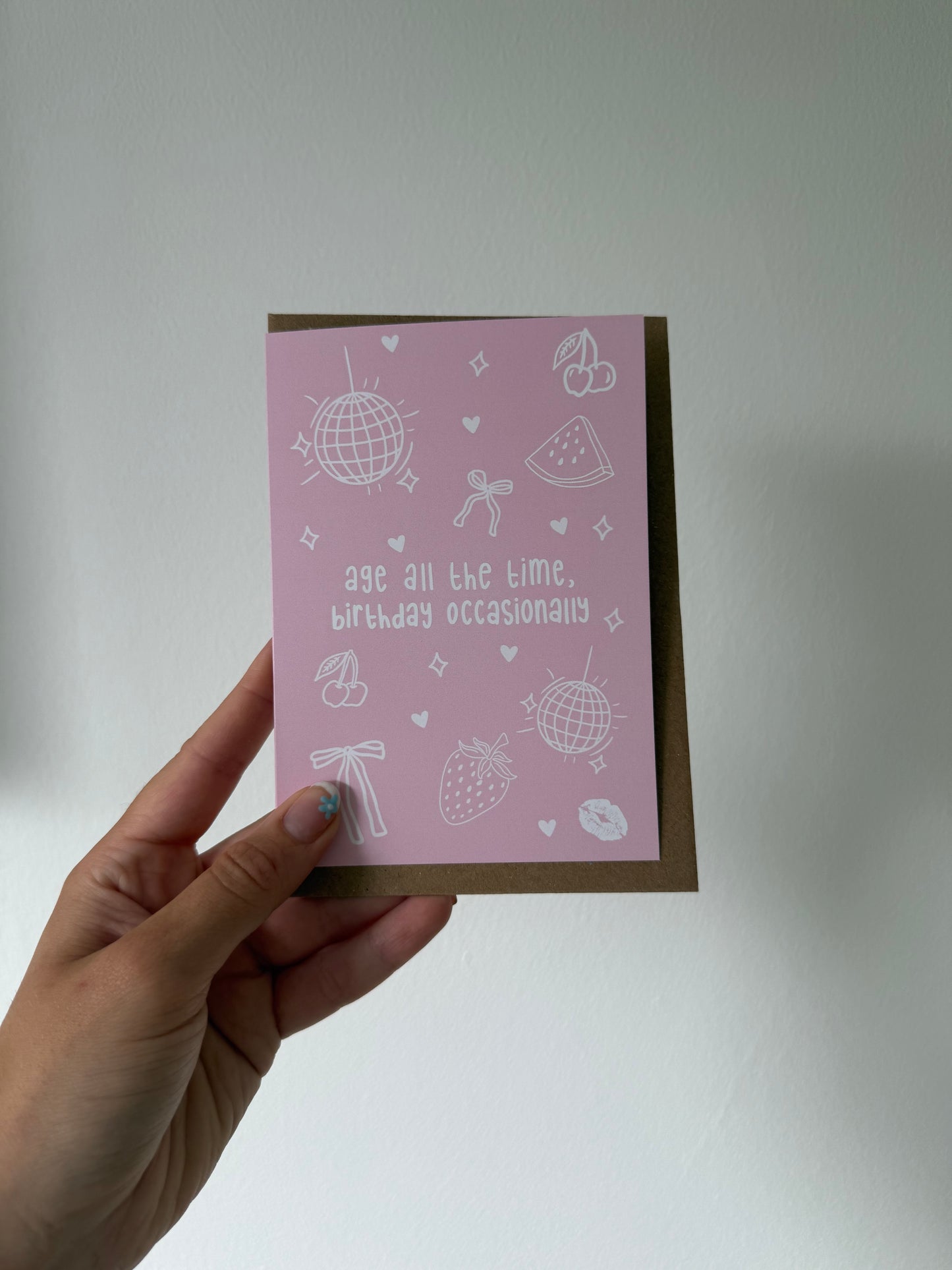 “Age all the time, birthday occasionally”. A6. Harry. Birthday Card