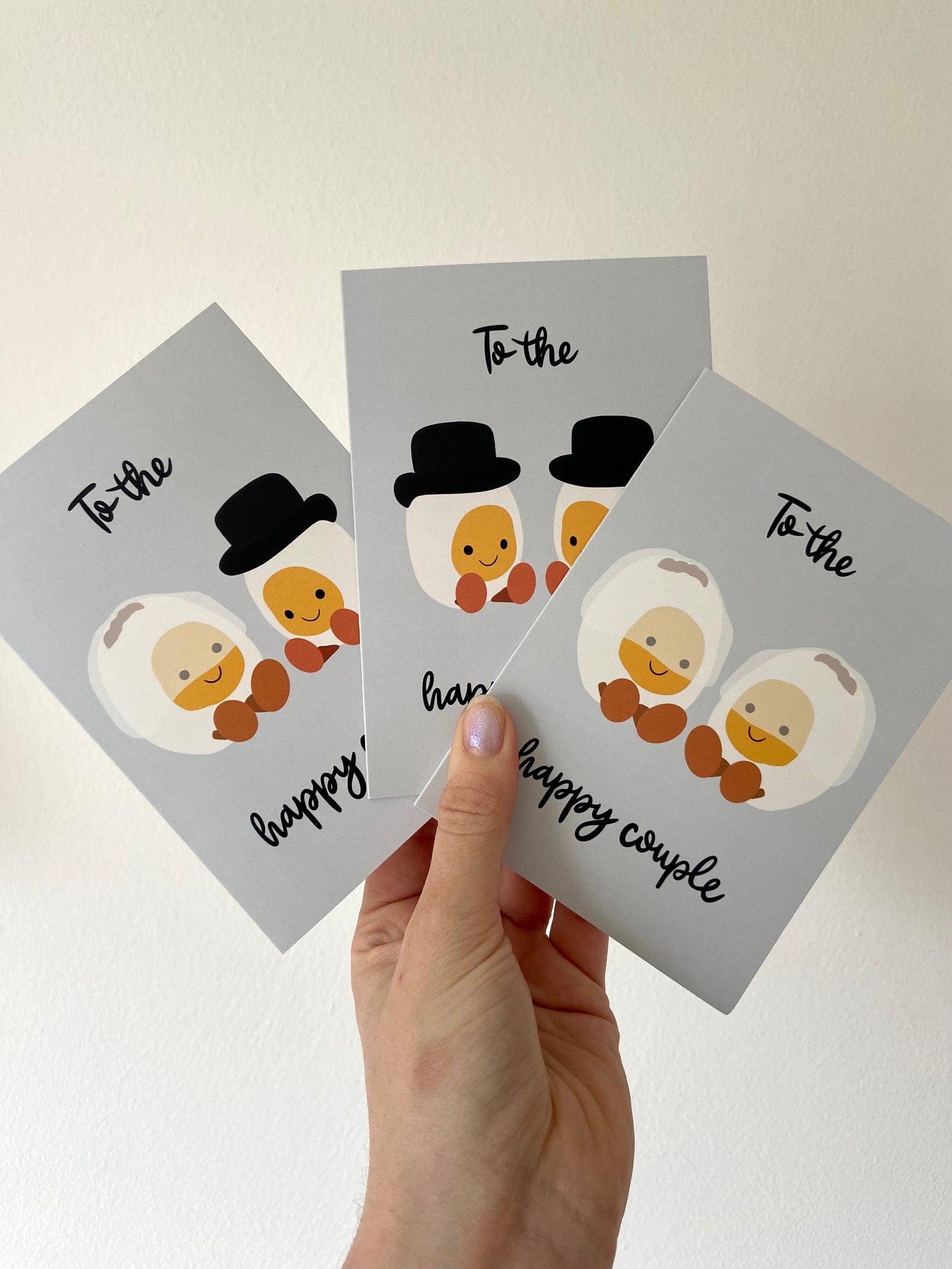 To the happy couple card. A6.