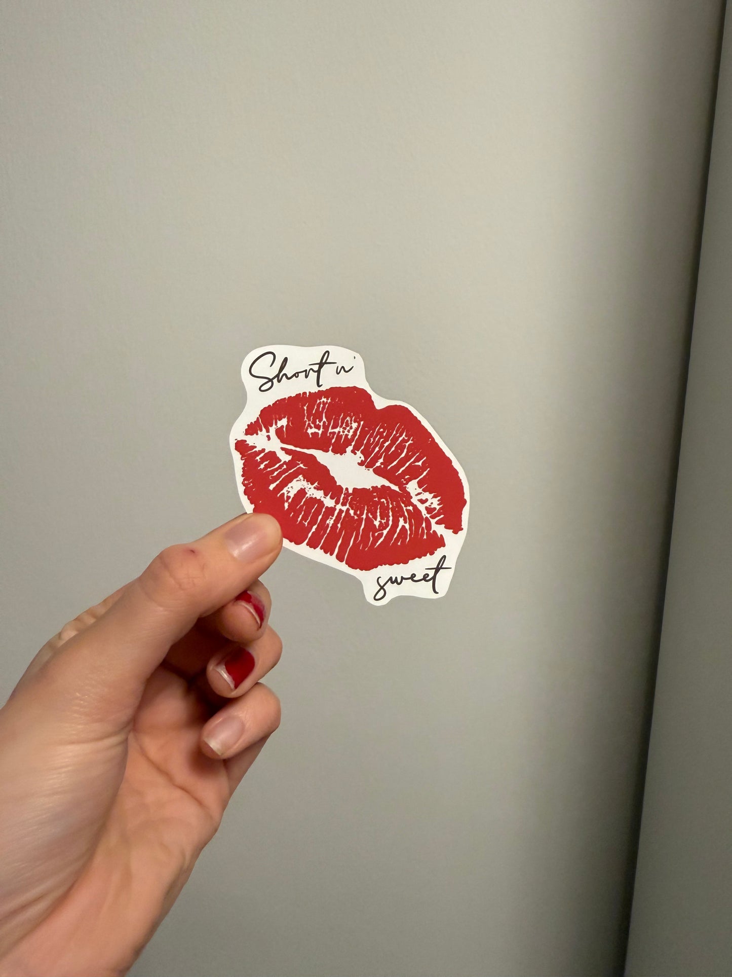 Short n’ Sweet 2025 Matte sticker. Short n’ Sweet. Block colours.