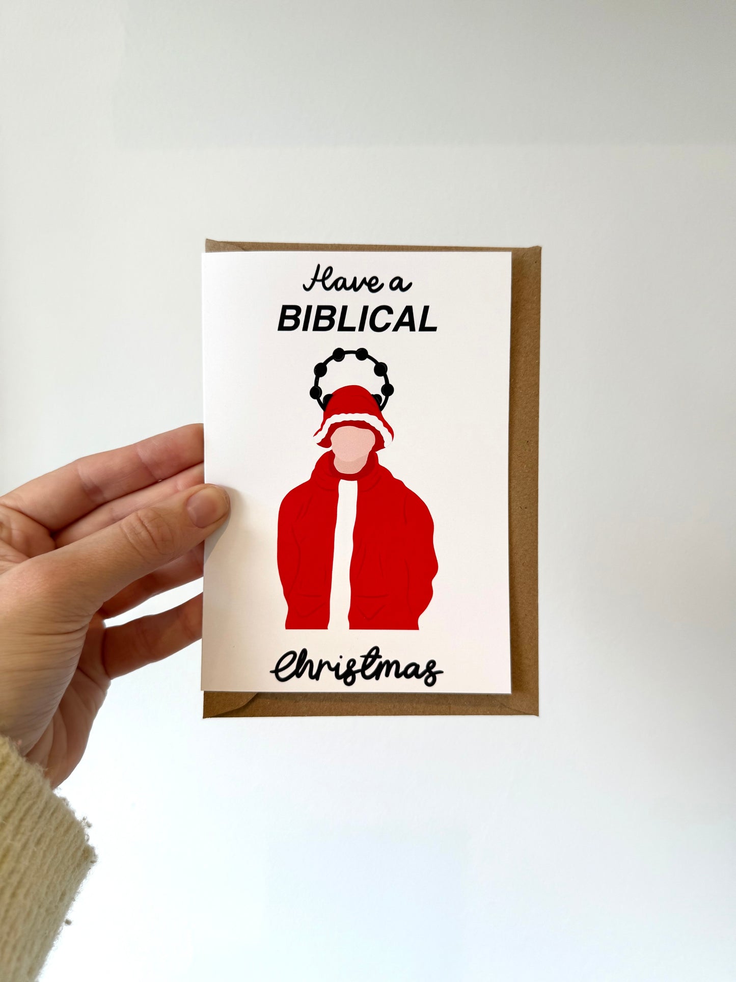 Have a Biblical Christmas card. A6. Oasis. Liam Gallagher