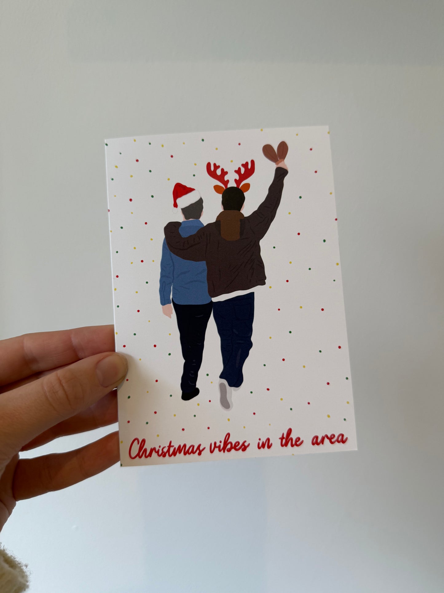Christmas vibes in the area card. A6. Oasis reunion