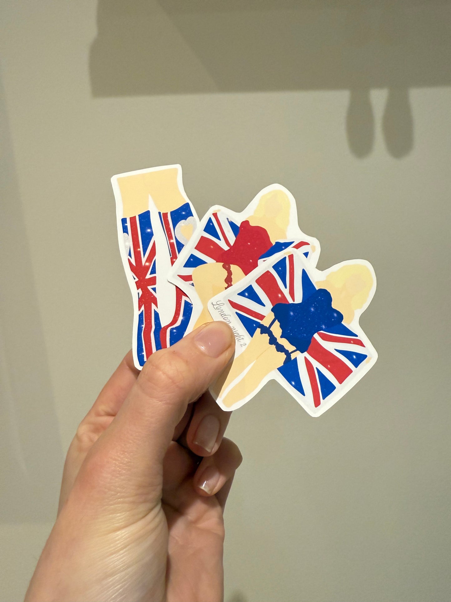 London 2025 Matte sticker. Short n’ Sweet. Block colours. Nights 1 and 2