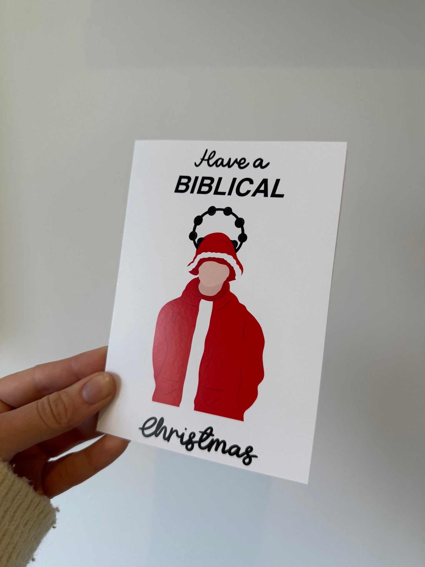 Have a Biblical Christmas card. A6. Oasis. Liam Gallagher