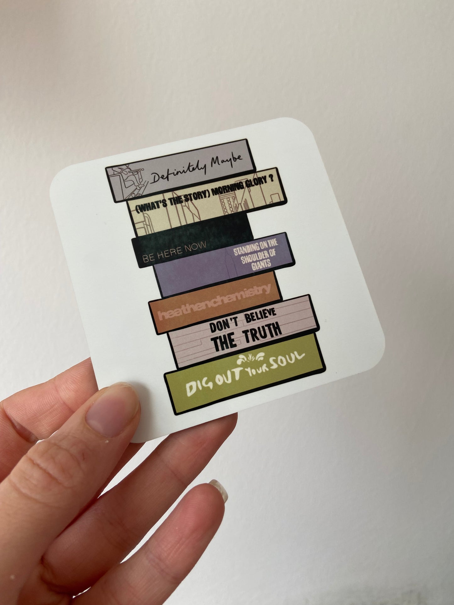 Oasis coaster. One coaster. Albums