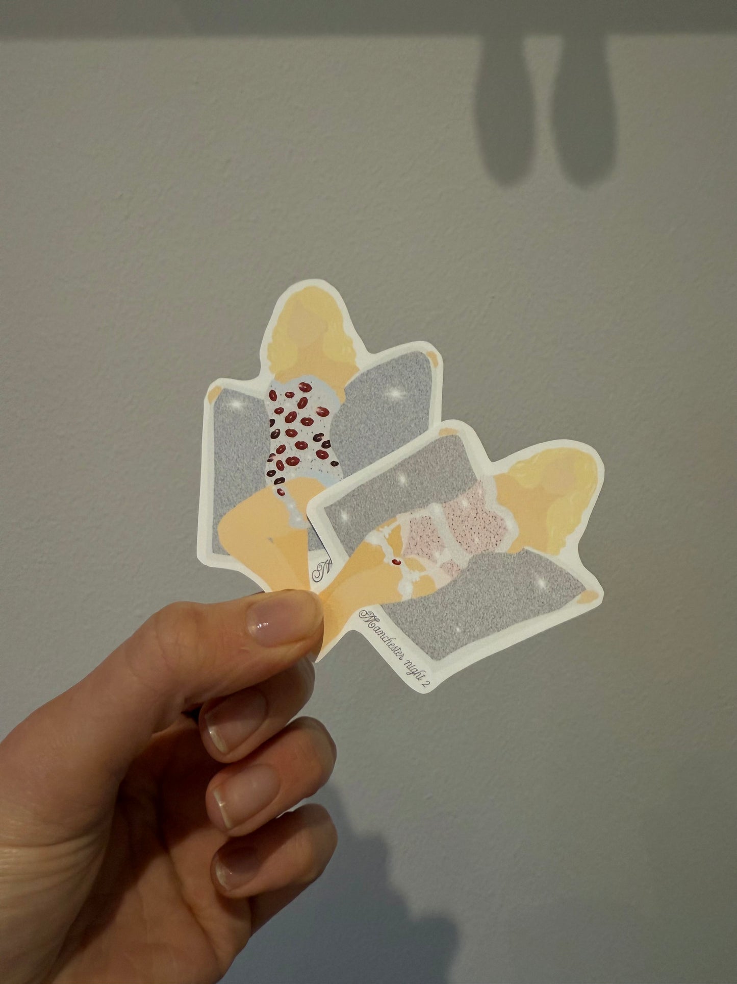 Manchester 2025 Matte sticker. Short n’ Sweet. Block colours. Nights 1 and 2