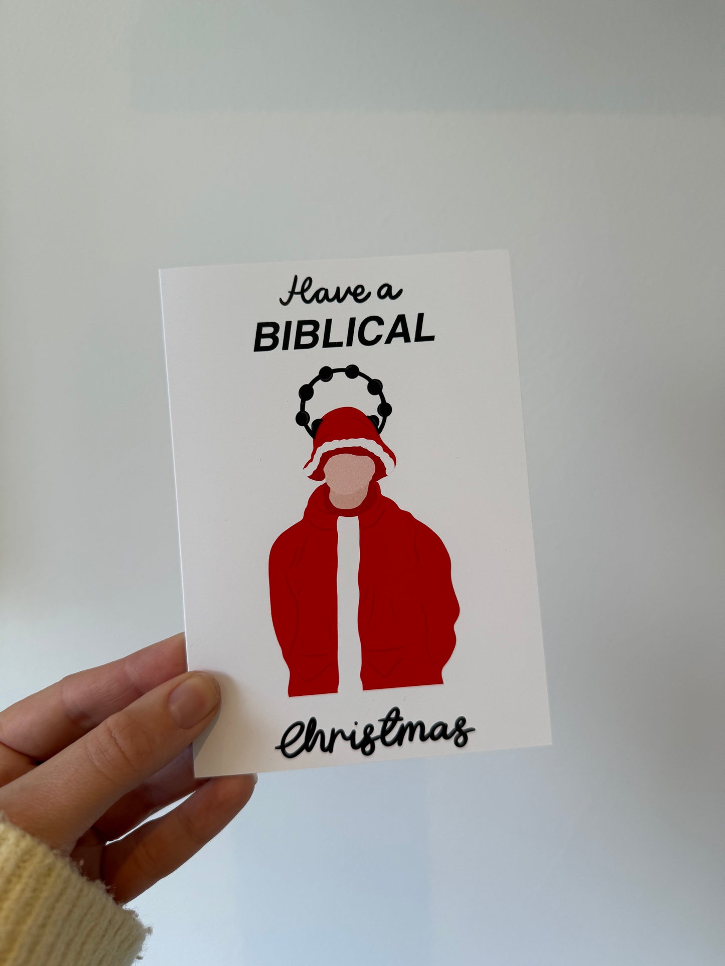 Have a Biblical Christmas card. A6. Oasis. Liam Gallagher