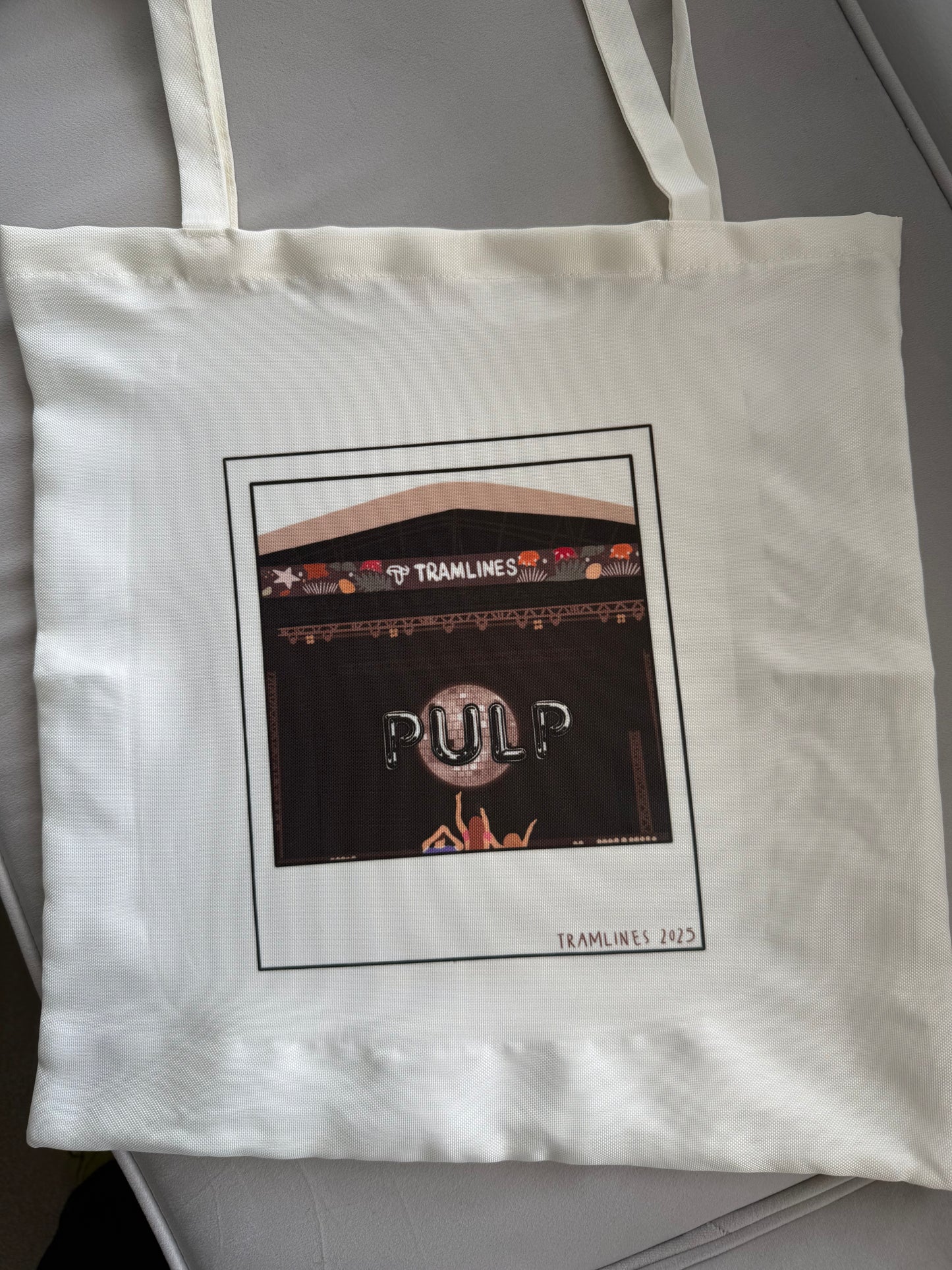 Pulp summer festival 2025 tote bag. Cream