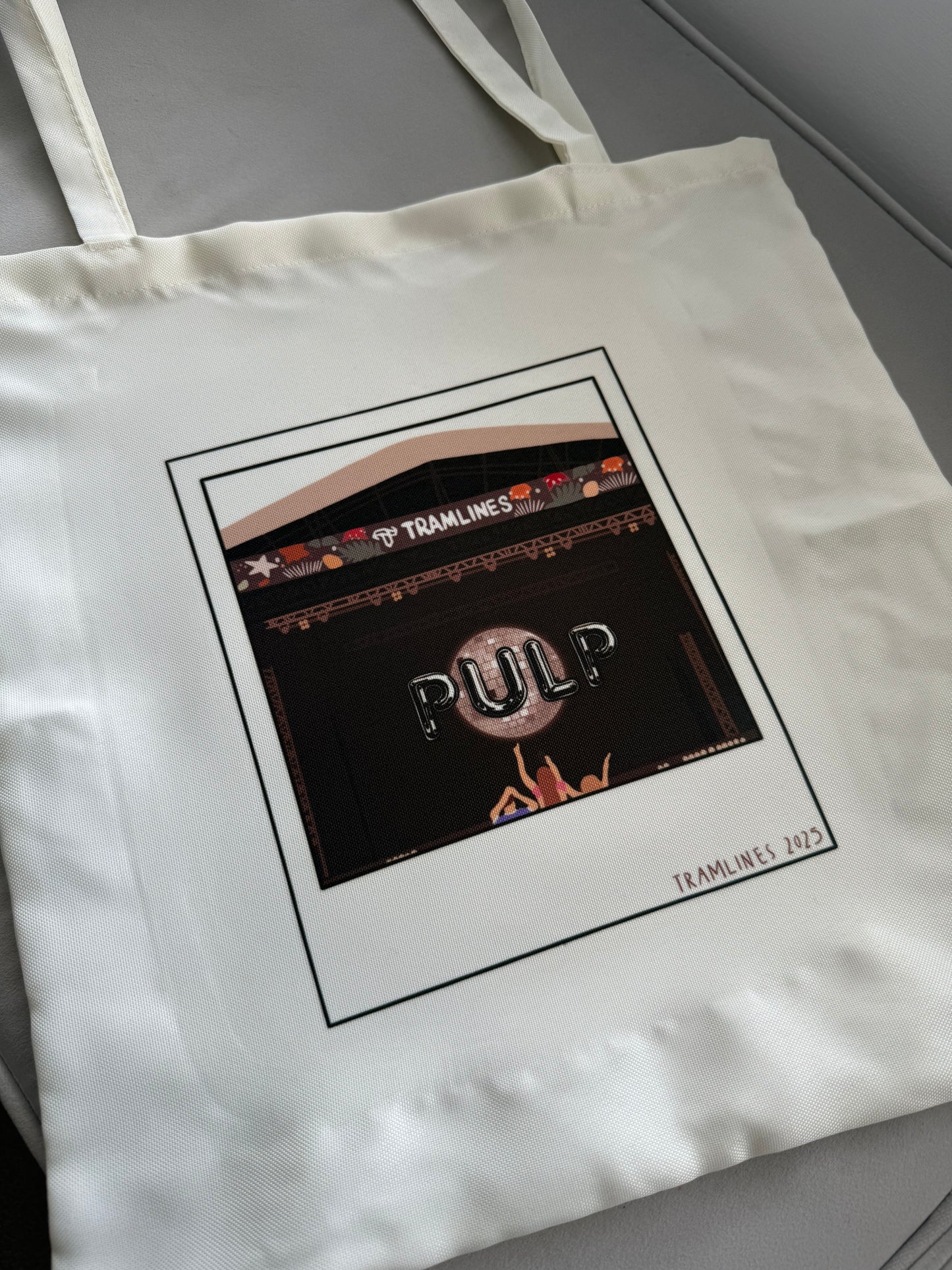 Pulp summer festival 2025 tote bag. Cream