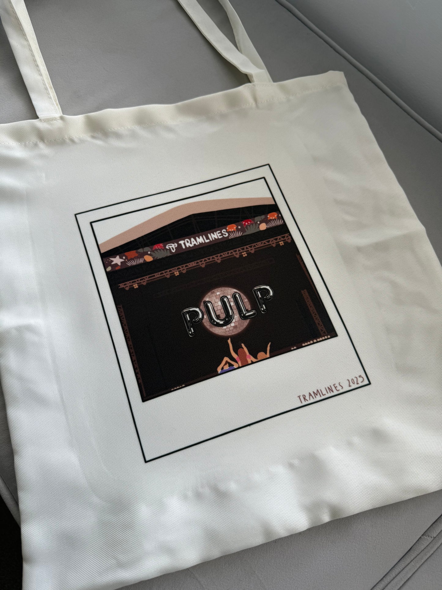 Pulp summer festival 2025 tote bag. Cream