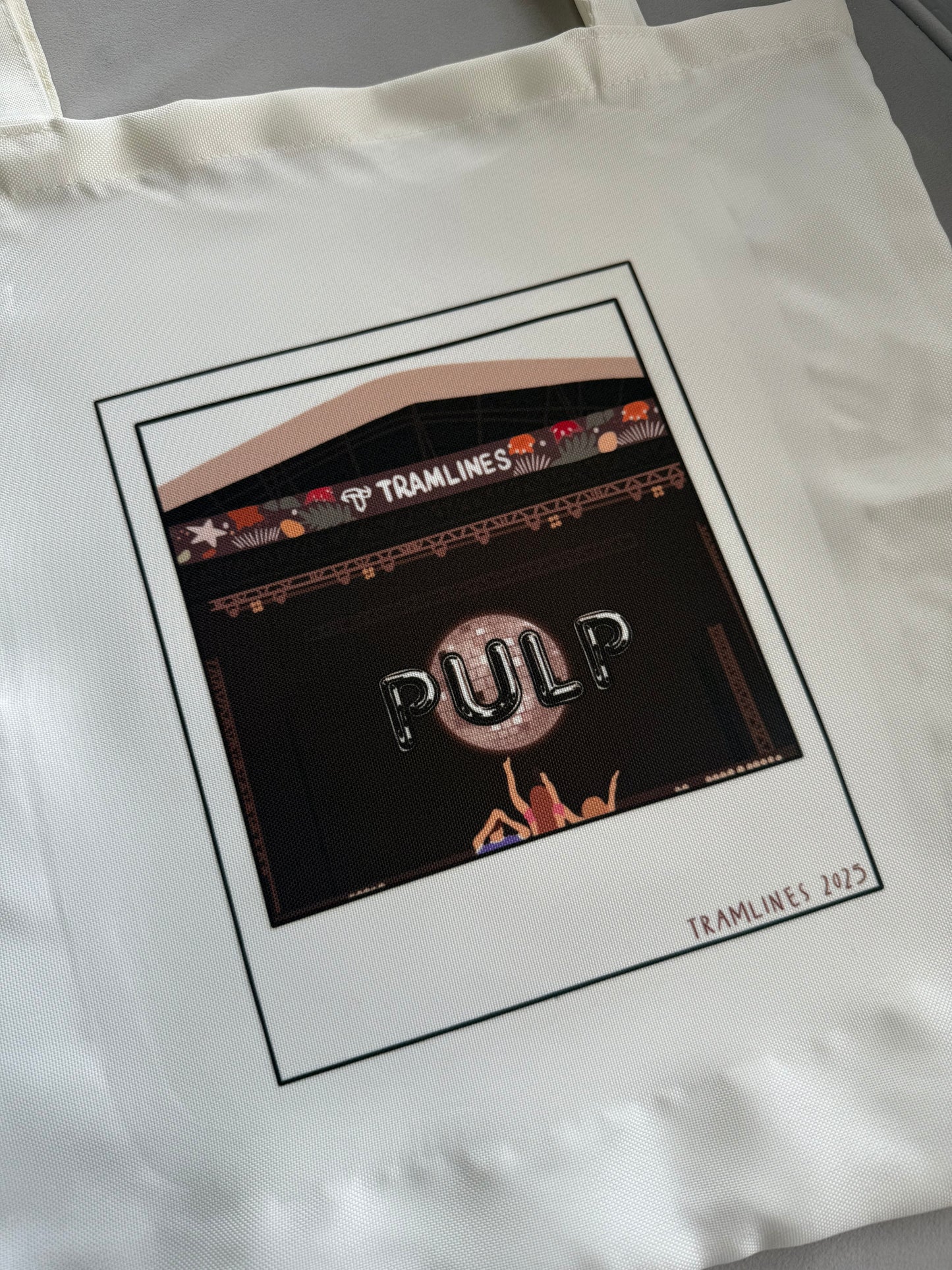 Pulp summer festival 2025 tote bag. Cream