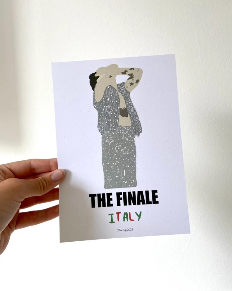 Italy, Reggio Emilia 2023 outfit print. The final show. A5 print.