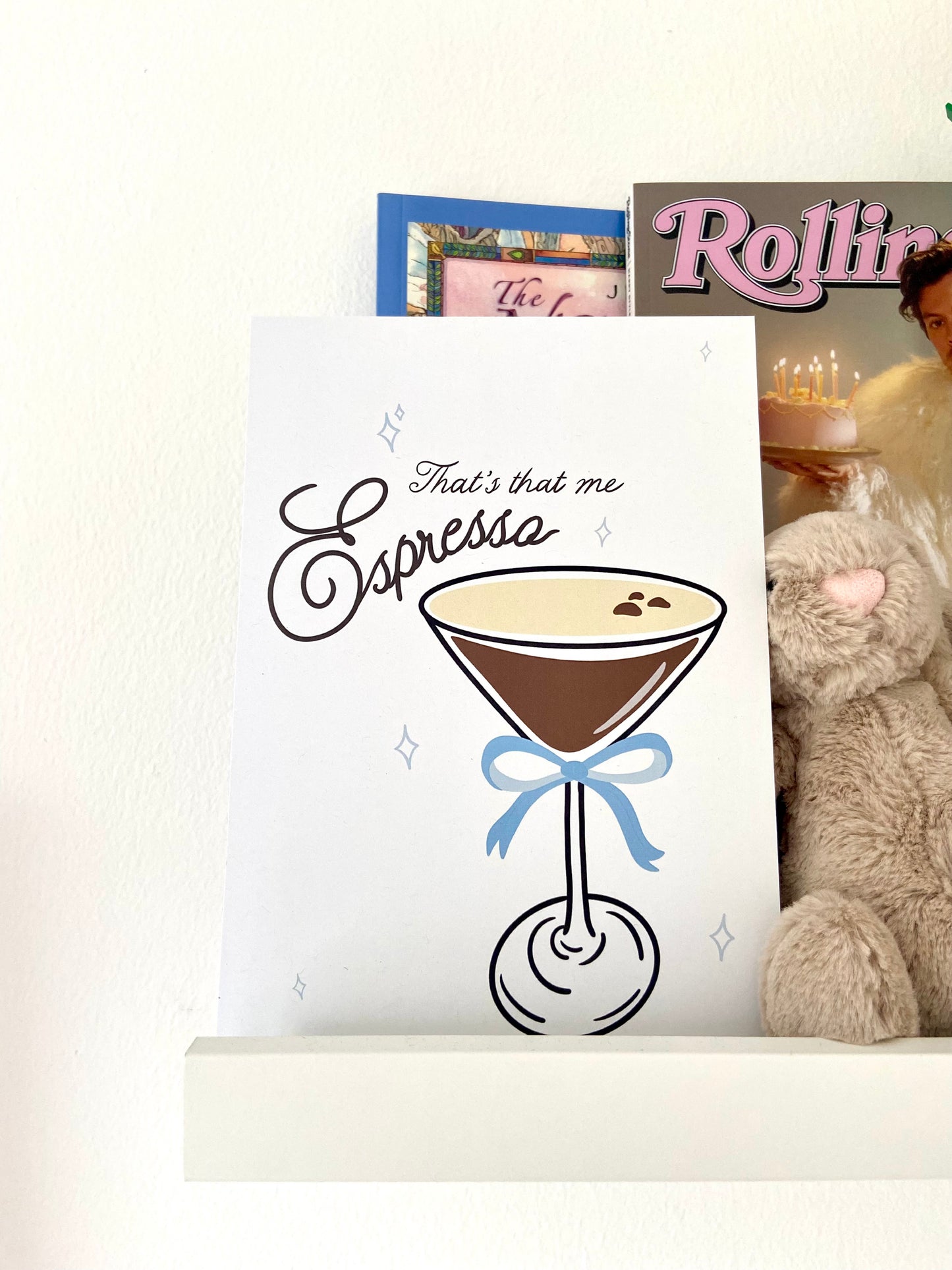 Espresso A5 print. Espresso martini. Music print