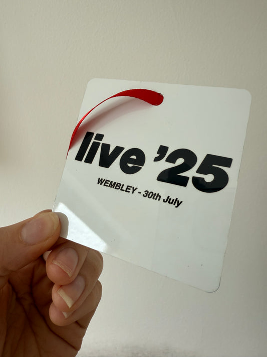 Custom Live ‘25 ornament. Oasis tour. Liam and Noel Gallagher