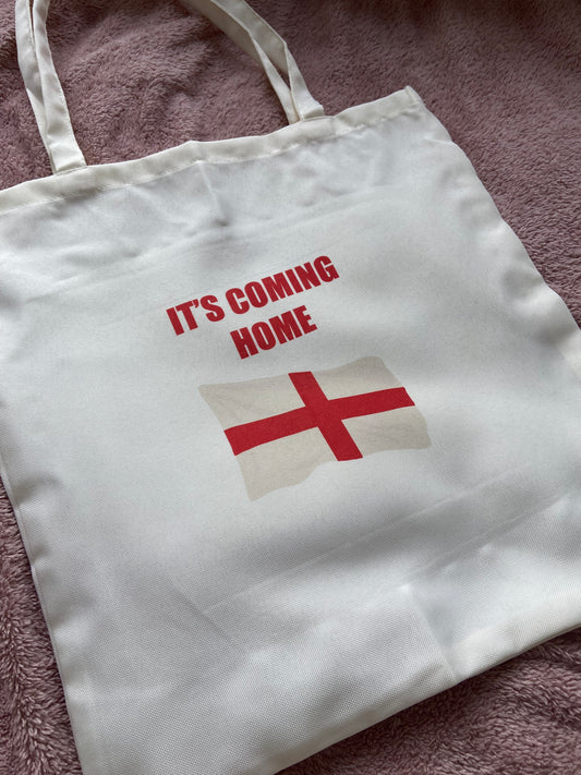 Euros 2024 tote bag. It’s Coming Home. Cream
