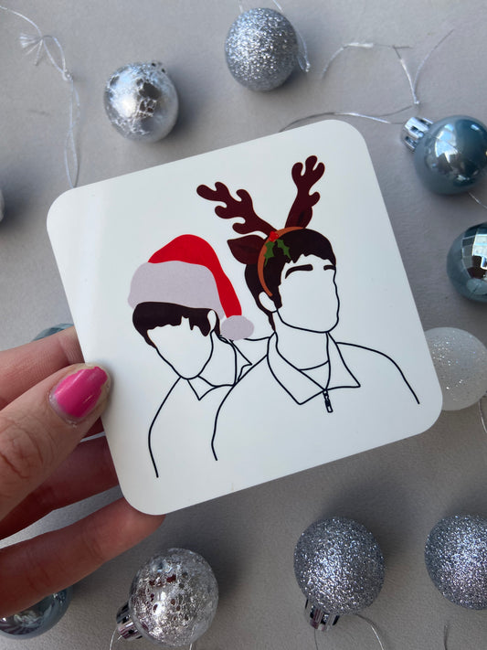 Christmas Oasis coaster. One coaster