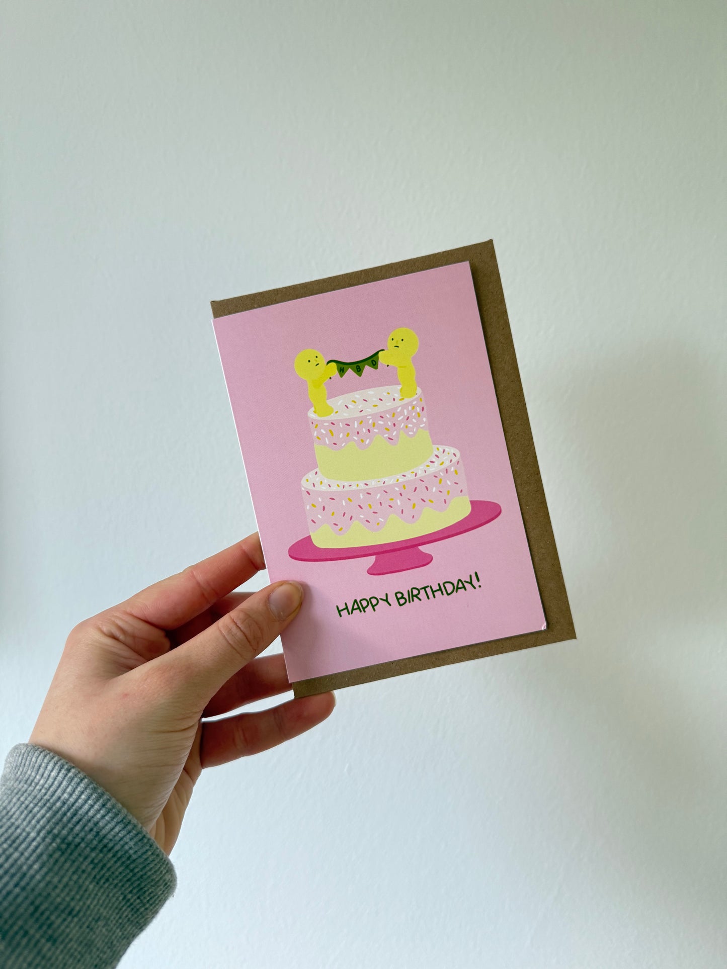 Smiski Birthday card. A6. Trinket. Birthday card