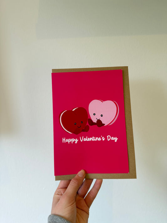 Happy Valentine’s Day Card. A5. Cuddly Toy Heart
