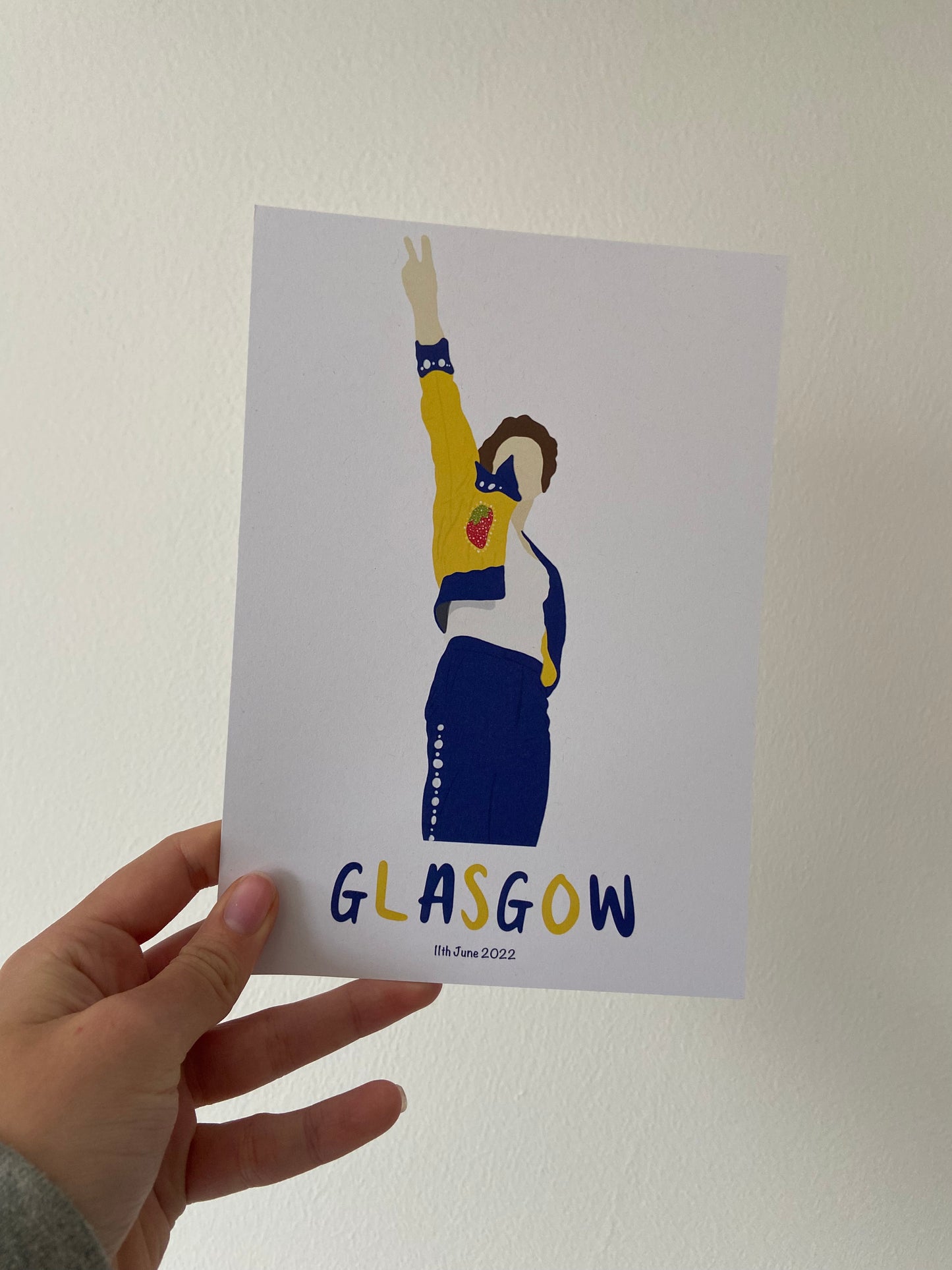 Glasgow 2022 outfit prints. A5 print.