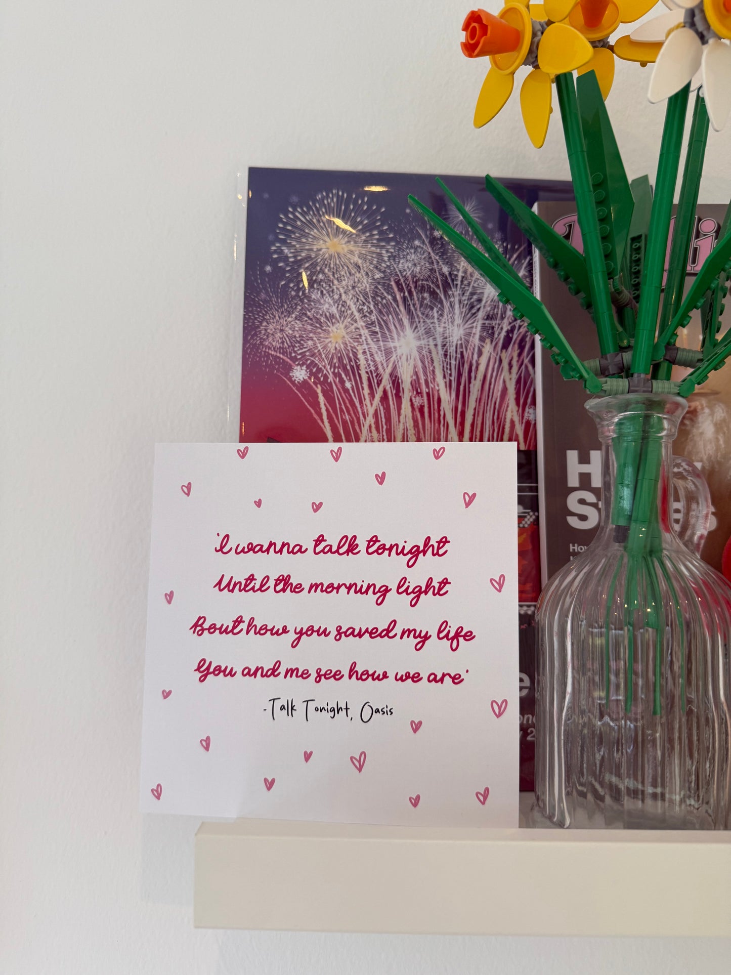 Talk Tonight Valentine’s Card. Squared (148mmx148mm)