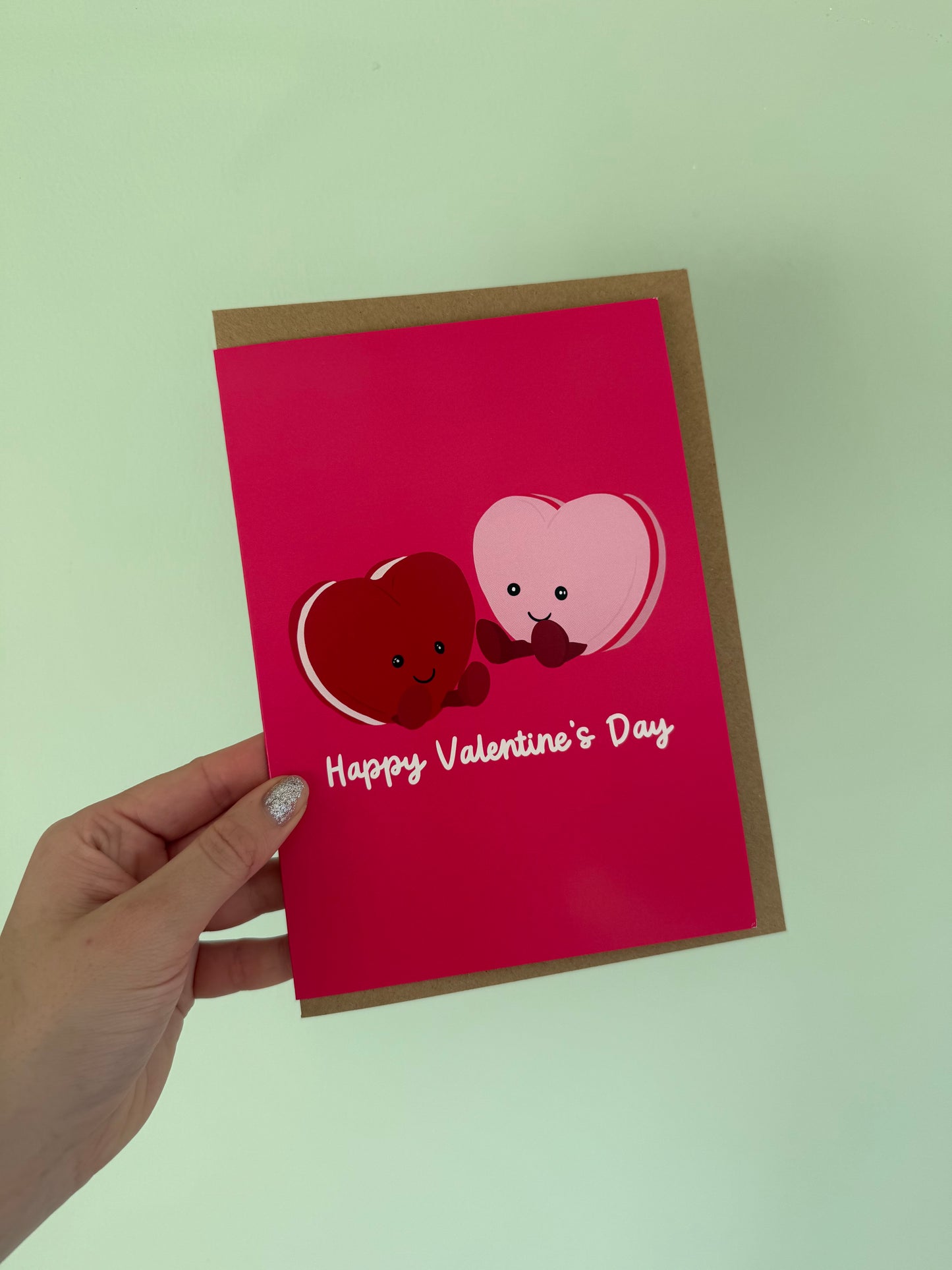 Happy Valentine’s Day Card. A5. Cuddly Toy Heart