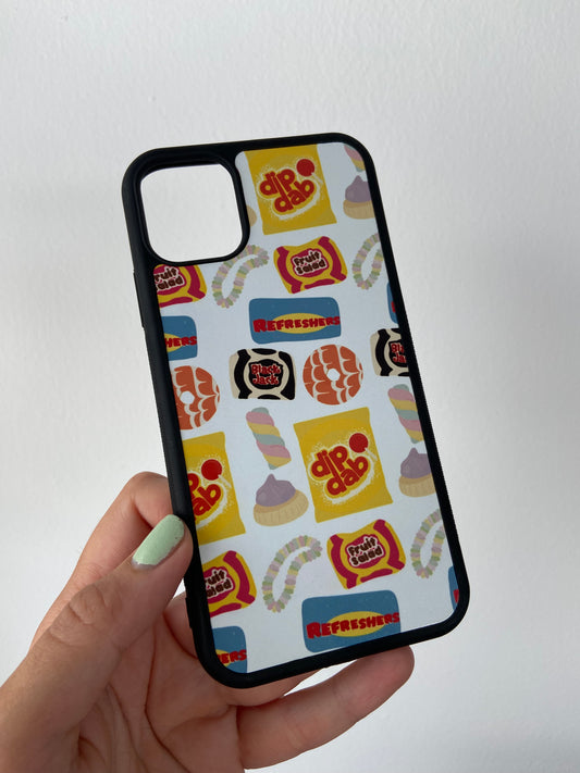 Nostalgic sweets phone case.