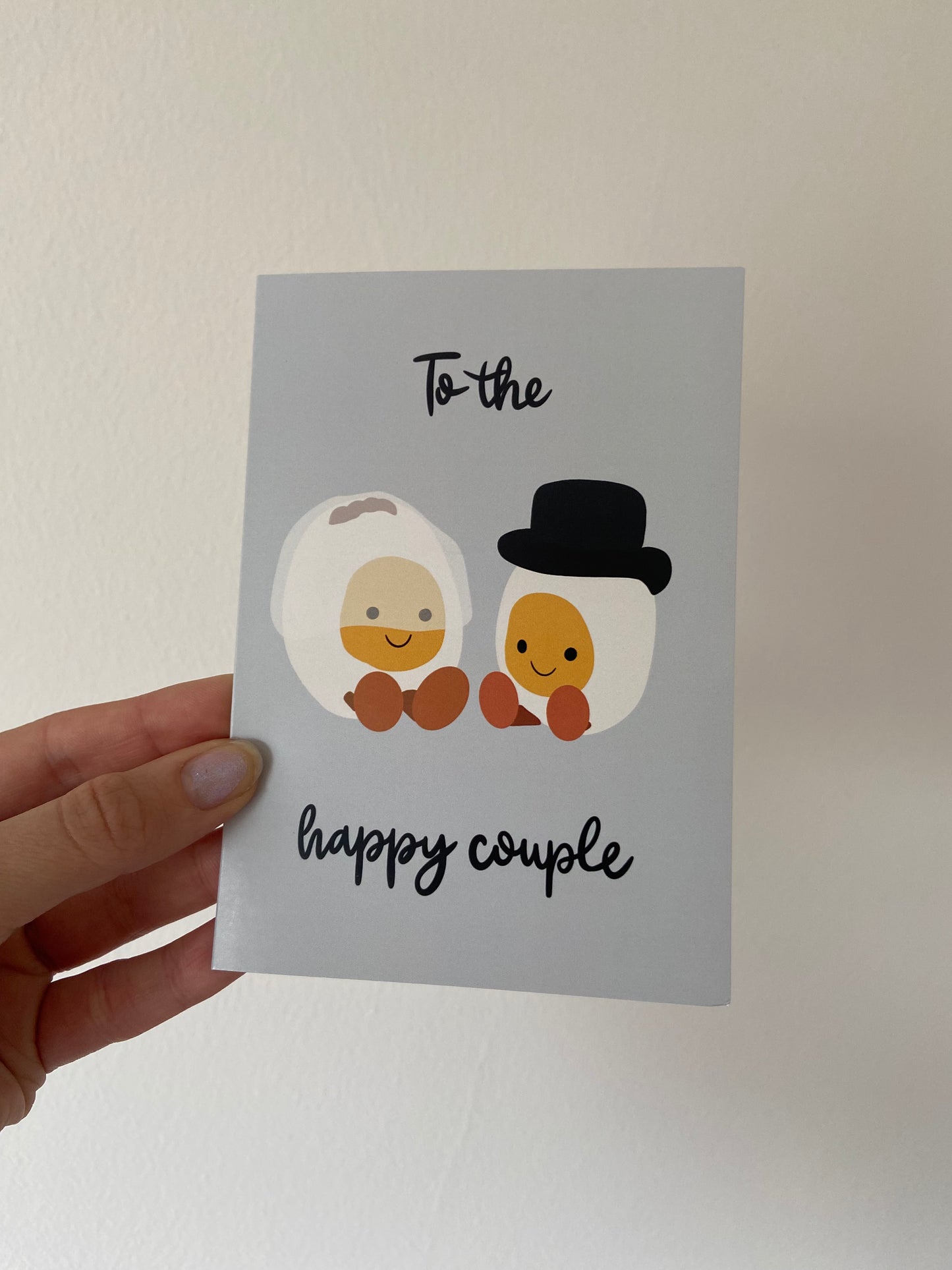 To the happy couple card. A6.