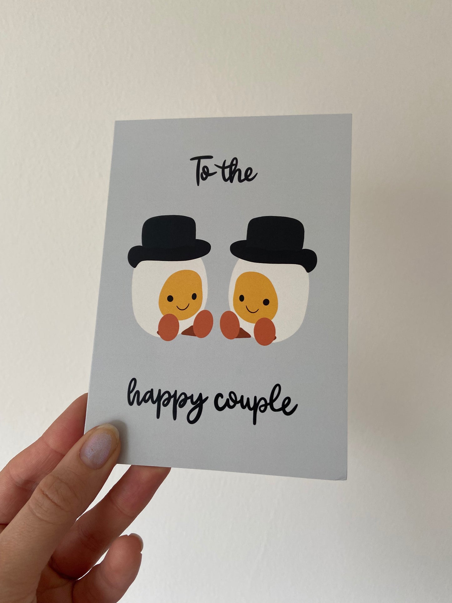 To the happy couple card. A6.
