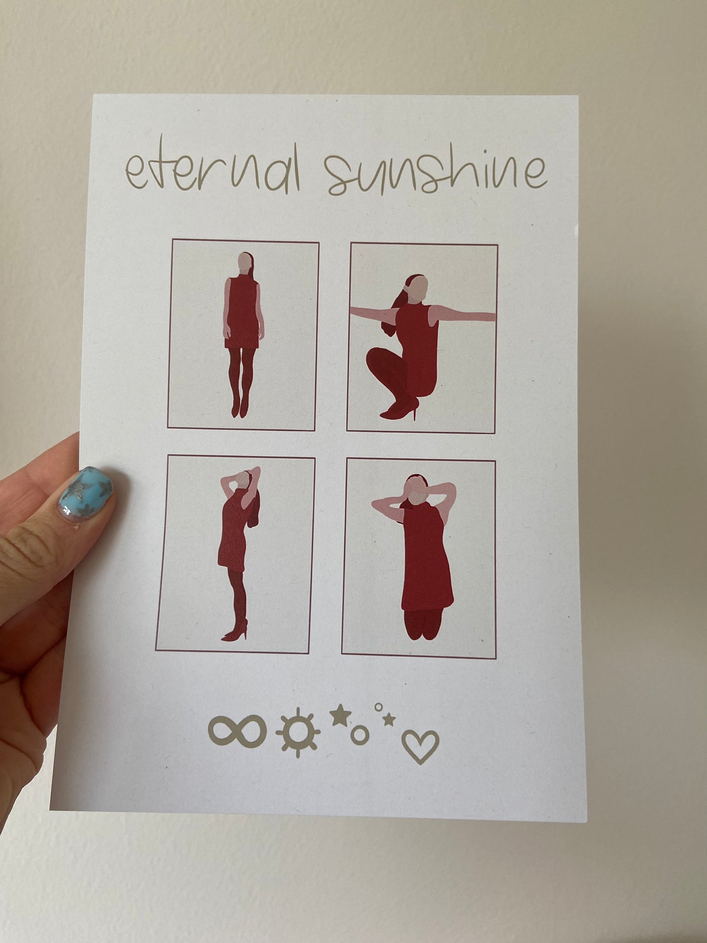 Eternal sunshine inspired print. A5 print. Ariana