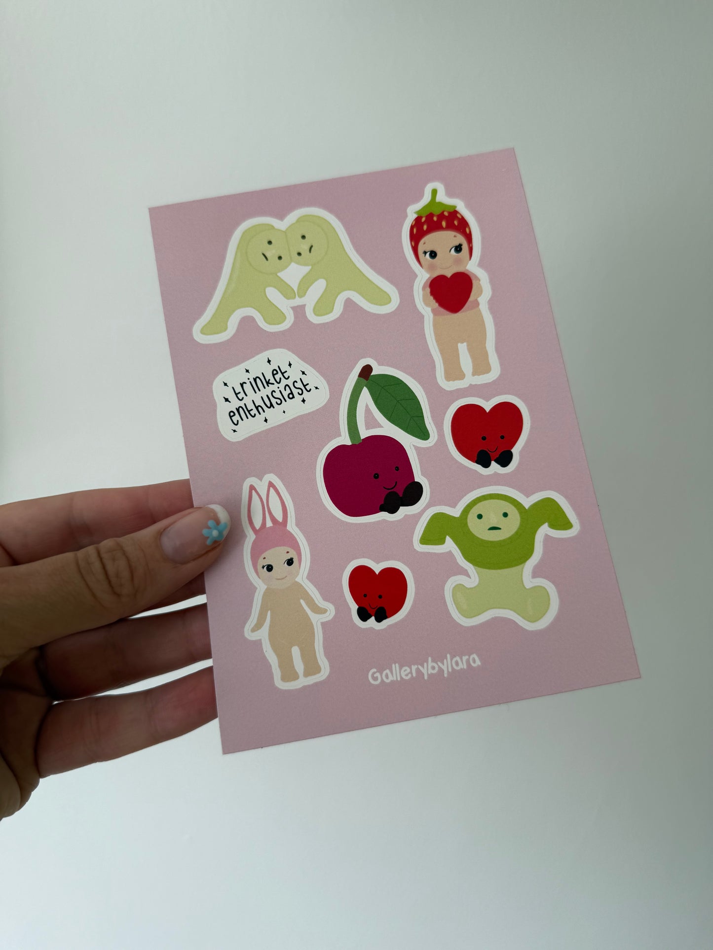 Trinket Sticker Sheet. A6. Trinket Enthusiast