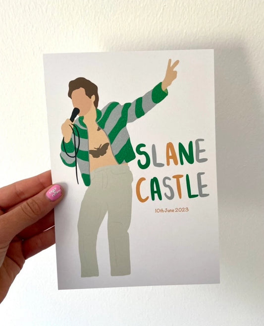 Slane Castle, Ireland 2023 outfit prints. A5 print.