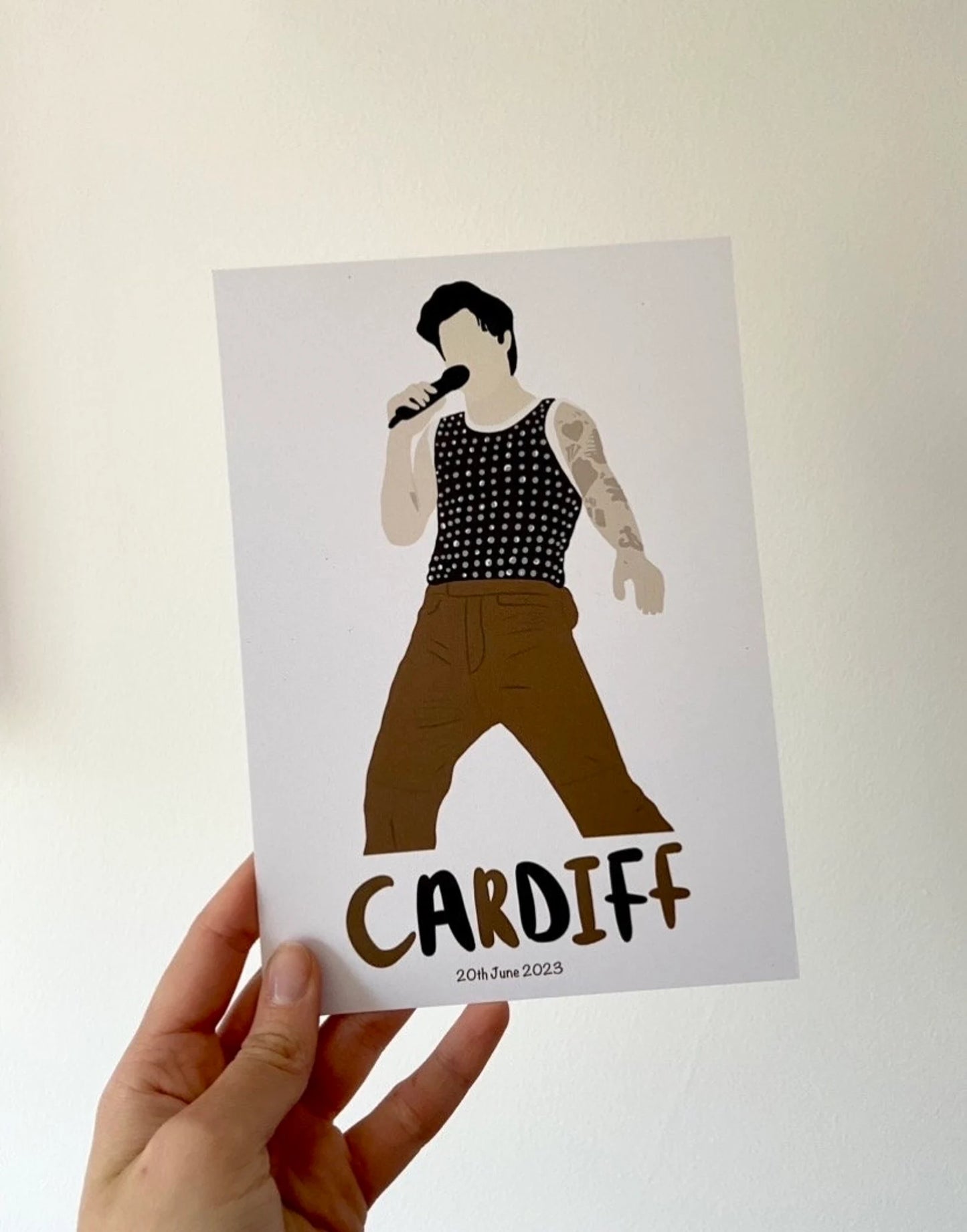 Cardiff 2023 outfit prints. A5 print. Nights 1 and 2